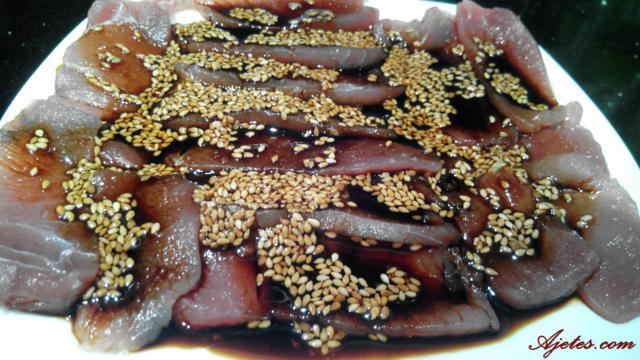 sashimi de atún