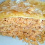 lasaña de pescado y gambas