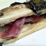trucha a la plancha con jamón